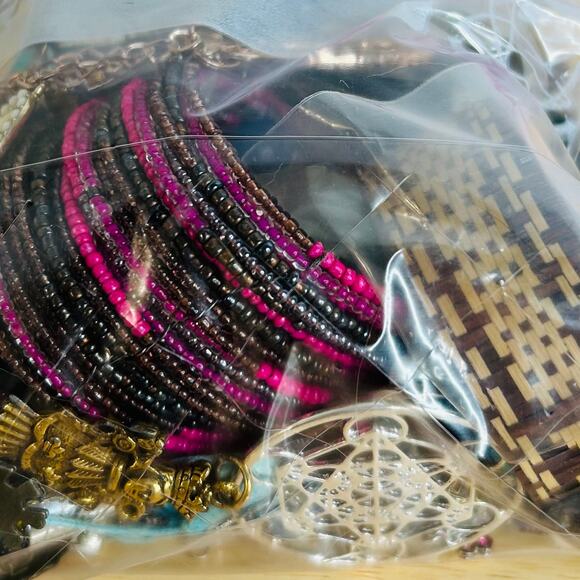 Scrap Jewelry Crafting Lot Repurpose Upcycle Harvest Lot 1+ LB - Picture 2 of 3